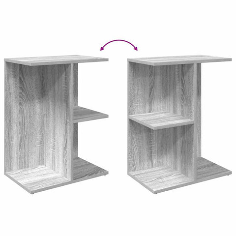 vidaXL Bedside Table Grey Sonoma 46.5x29x61 cm Engineered Wood