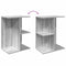 vidaXL Bedside Table Grey Sonoma 46.5x29x61 cm Engineered Wood