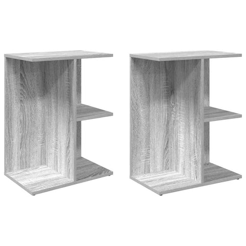 vidaXL Bedside Tables 2 pcs Grey Sonoma 46.5x29x61 cm Engineered Wood