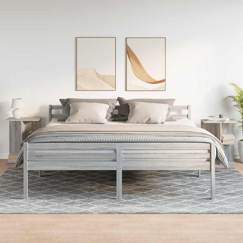 vidaXL Bedside Tables 2 pcs Grey Sonoma 46.5x29x61 cm Engineered Wood