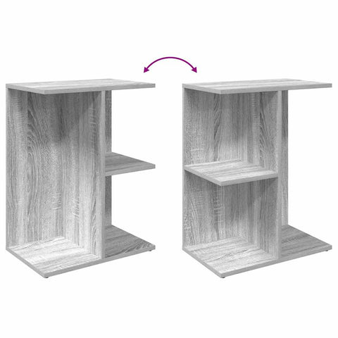 vidaXL Bedside Tables 2 pcs Grey Sonoma 46.5x29x61 cm Engineered Wood
