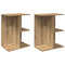vidaXL Bedside Tables 2 pcs Artisan Oak 46.5x29x61 cm Engineered Wood