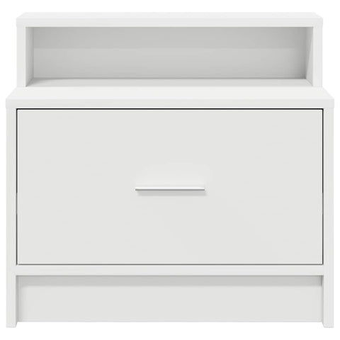 vidaXL Bedside Cabinet with Drawer White 51x31x47 cm