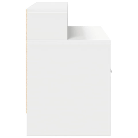 vidaXL Bedside Cabinet with Drawer White 51x31x47 cm