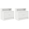 vidaXL Bedside Cabinets with Drawer 2 pcs White 51x31x47 cm
