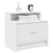 vidaXL Bedside Cabinets with Drawer 2 pcs White 51x31x47 cm