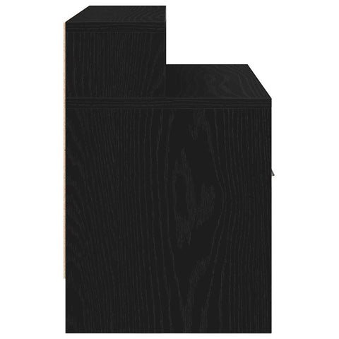 vidaXL Bedside Cabinet with Drawer Black Oak 51x31x47 cm