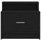 vidaXL Bedside Cabinets with Drawer 2 pcs Black Oak 51x31x47 cm