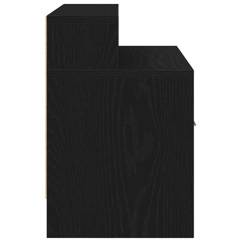 vidaXL Bedside Cabinets with Drawer 2 pcs Black Oak 51x31x47 cm