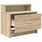 vidaXL Bedside Cabinet with Drawer Sonoma Oak 51x31x47 cm