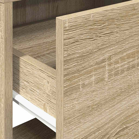 vidaXL Bedside Cabinet with Drawer Sonoma Oak 51x31x47 cm