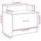 vidaXL Bedside Cabinet with Drawer Sonoma Oak 51x31x47 cm