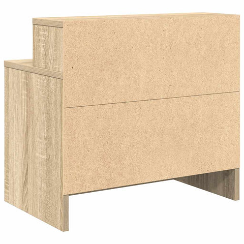 vidaXL Bedside Cabinets with Drawer 2 pcs Sonoma Oak 51x31x47 cm