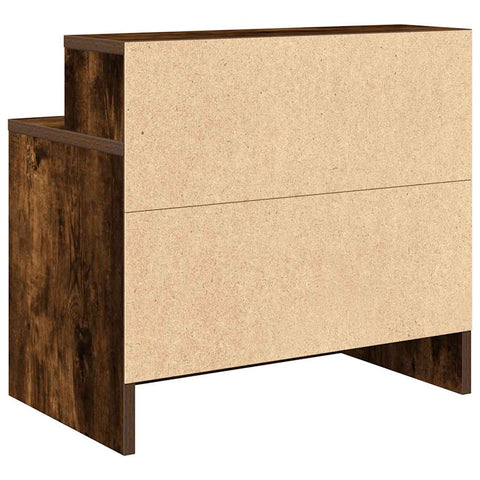 vidaXL Bedside Cabinet with Drawer Smoked Oak 51x31x47 cm
