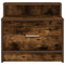 vidaXL Bedside Cabinets with Drawer 2 pcs Smoked Oak 51x31x47 cm