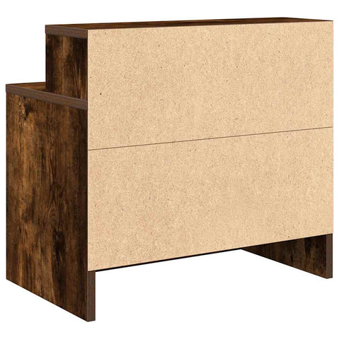 vidaXL Bedside Cabinets with Drawer 2 pcs Smoked Oak 51x31x47 cm