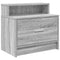 vidaXL Bedside Cabinets with Drawer 2 pcs Grey Sonoma 51x31x47 cm