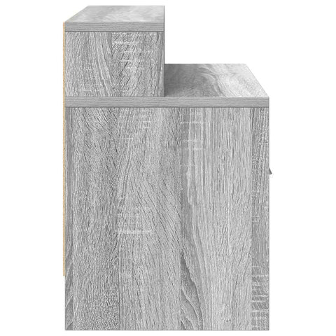 vidaXL Bedside Cabinets with Drawer 2 pcs Grey Sonoma 51x31x47 cm