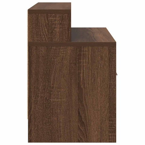 vidaXL Bedside Cabinet with Drawer Brown Oak 51x31x47 cm