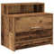 vidaXL Bedside Cabinet with Drawer Old Wood 51x31x47 cm