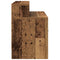vidaXL Bedside Cabinet with Drawer Old Wood 51x31x47 cm