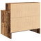 vidaXL Bedside Cabinet with Drawer Old Wood 51x31x47 cm