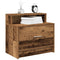vidaXL Bedside Cabinet with Drawer Old Wood 51x31x47 cm