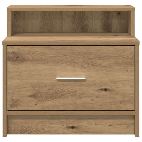 vidaXL Bedside Cabinet with Drawer Artisan Oak 51x31x47 cm