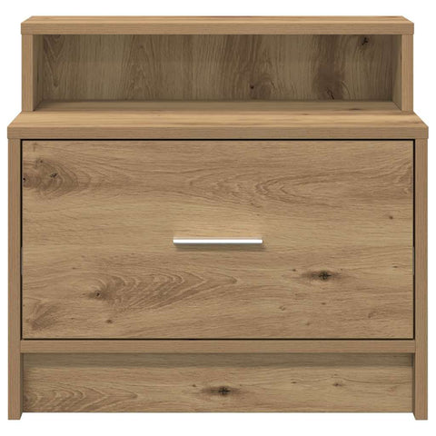 vidaXL Bedside Cabinets with Drawer 2 pcs Artisan Oak 51x31x47 cm