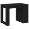 vidaXL Desk with Drawer and Shelf Black Oak 102x62x77.5 cm Engineered Wood