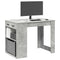 vidaXL Desk with Drawer and Shelf Concrete Grey 102x62x77.5 cm Engineered Wood
