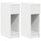 vidaXL Bedside Cabinets with Drawer 2 pcs White 20x36x60 cm