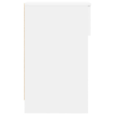 vidaXL Bedside Cabinets with Drawer 2 pcs White 20x36x60 cm