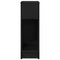 vidaXL Bedside Cabinet with Drawer Black Oak 20x36x60 cm