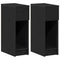 vidaXL Bedside Cabinets with Drawer 2 pcs Black Oak 20x36x60 cm
