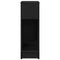 vidaXL Bedside Cabinets with Drawer 2 pcs Black Oak 20x36x60 cm