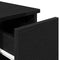 vidaXL Bedside Cabinets with Drawer 2 pcs Black Oak 20x36x60 cm