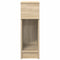 vidaXL Bedside Cabinet with Drawer Sonoma Oak 20x36x60 cm
