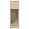 vidaXL Bedside Cabinets with Drawer 2 pcs Sonoma Oak 20x36x60 cm