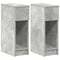 vidaXL Bedside Cabinets with Drawer 2 pcs Concrete Grey 20x36x60 cm