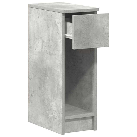 vidaXL Bedside Cabinets with Drawer 2 pcs Concrete Grey 20x36x60 cm
