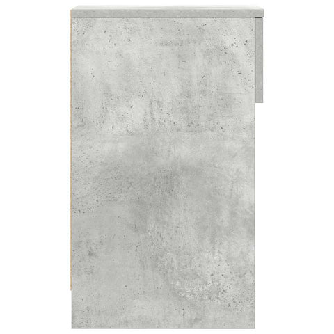vidaXL Bedside Cabinets with Drawer 2 pcs Concrete Grey 20x36x60 cm
