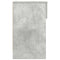 vidaXL Bedside Cabinets with Drawer 2 pcs Concrete Grey 20x36x60 cm