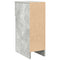 vidaXL Bedside Cabinets with Drawer 2 pcs Concrete Grey 20x36x60 cm