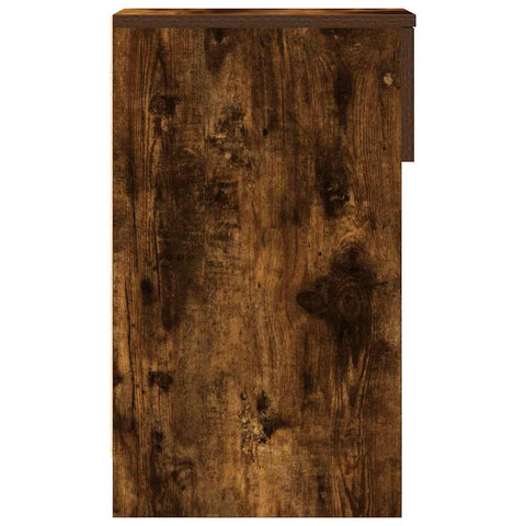 vidaXL Bedside Cabinet with Drawer Smoked Oak 20x36x60 cm