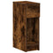 vidaXL Bedside Cabinets with Drawer 2 pcs Smoked Oak 20x36x60 cm
