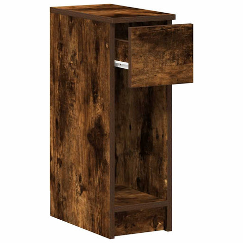 vidaXL Bedside Cabinets with Drawer 2 pcs Smoked Oak 20x36x60 cm