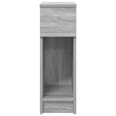 vidaXL Bedside Cabinets with Drawer 2 pcs Grey Sonoma 20x36x60 cm