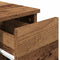 vidaXL Bedside Cabinet with Drawer Old Wood 20x36x60 cm