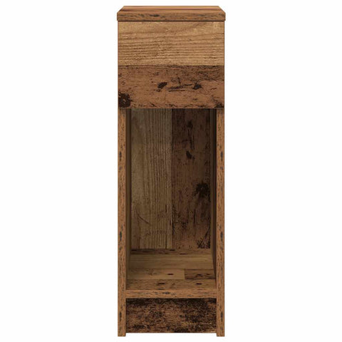 vidaXL Bedside Cabinets with Drawer 2 pcs Old Wood 20x36x60 cm